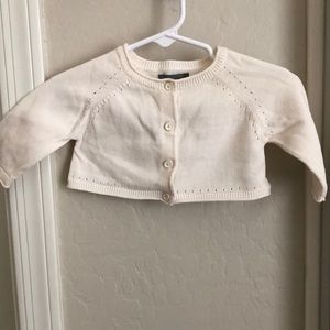 Gap baby cream cardigan